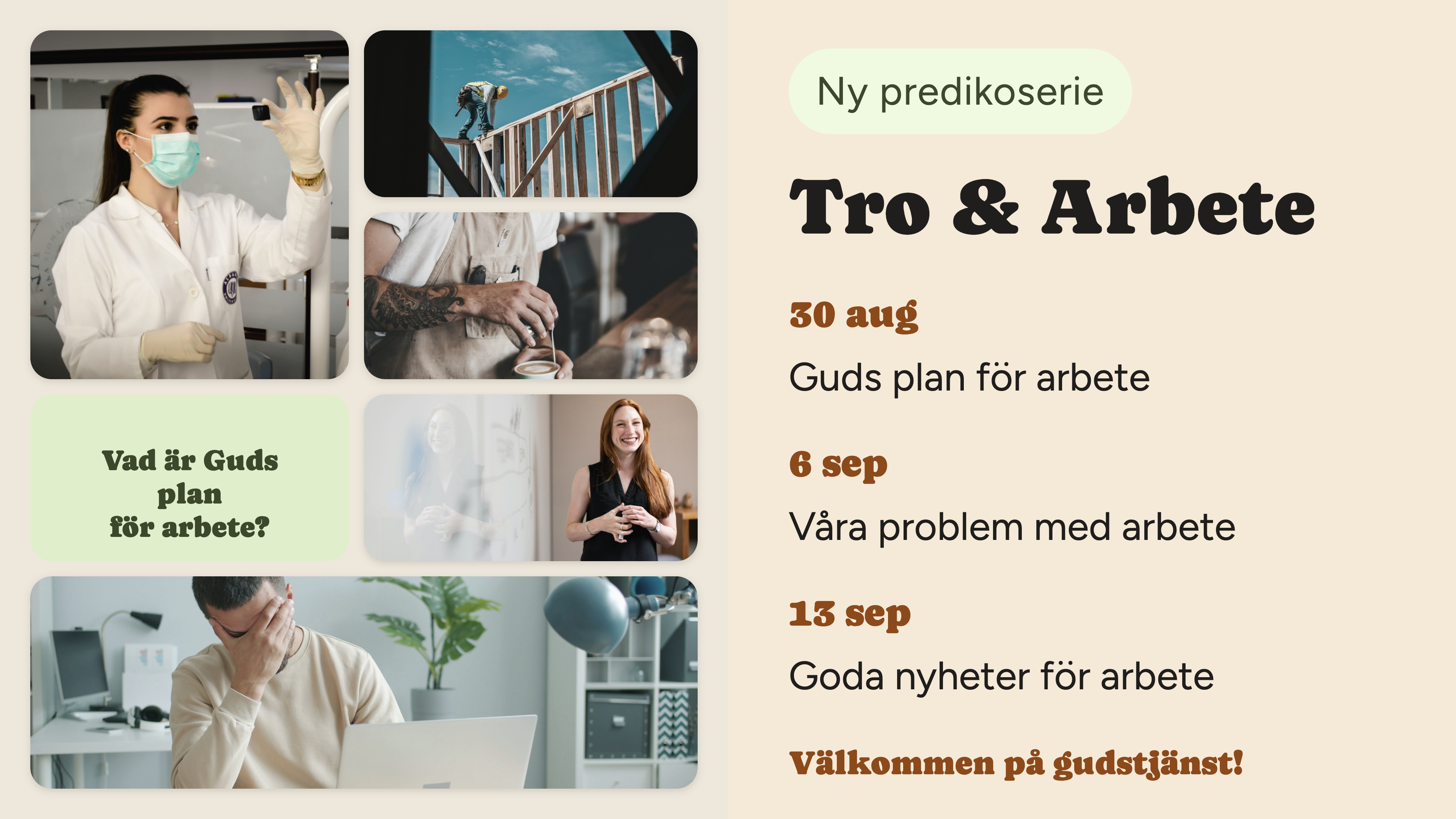 Tro & Arbete – ny predikoserie
